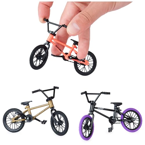 Tech Deck, BMX Finger Bike 3-Pack, Collectible and Customizable Mini BMX Bicycle Toys for Collectors, Kids Toys Ages 6 and Up (Amazon Exclusive)