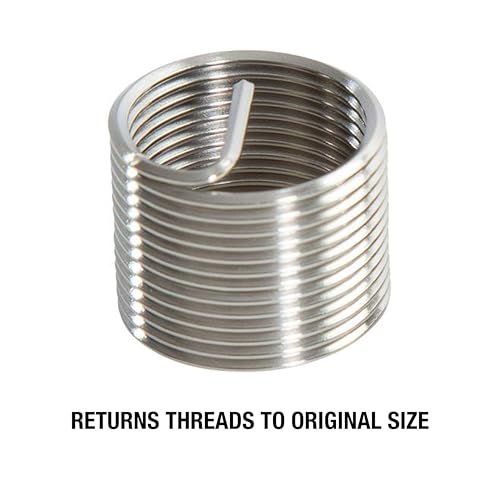 OEMTOOLS 25644 M14-1.25 Fix-A-Thread Spark Plug Saver Inserts Kit, Metric, Restores Damaged Threads for Automotive Repair, Includes Stainless Steel Inserts for High-Demand Applications