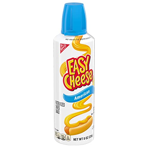 Easy Cheese American Cheese Snack, 12 - 8 oz Cans