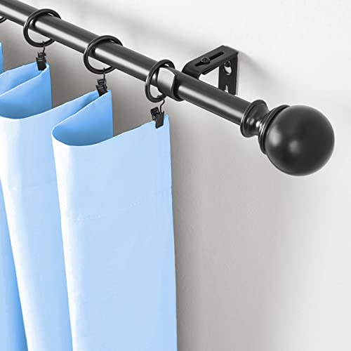 SWZHAI 2 Pack Curtain Rod Bracket, Adjustable Curtain Rod Hangers Blind Curtain Rod Bracket, Heavy Duty Curtain Rod Holders Curtain Rod Support Hanger (Silver)