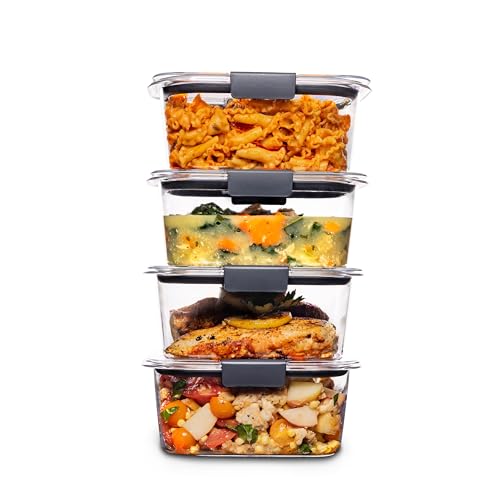 Rubbermaid Brilliance BPA Free Food Storage Containers with Lids