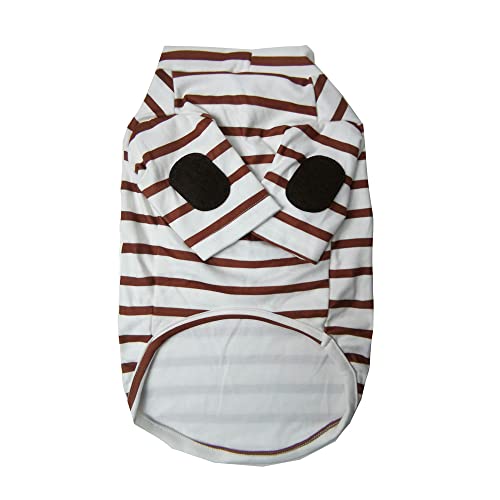 Pack of 2 Cute Doggie Embroidery Dog Coat Turtleneck Stretchy Dog Sweater Super Soft Dog Cold Weather Coat for Cats Dogs (X-Small, Blue+Yellow)