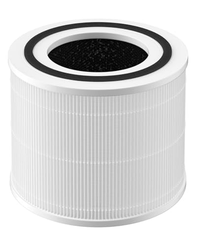 Core 300 Replacement Filter Compatible with LEVOIT Core 300 and Core 300S Air Purifier, H13 True HEPA & Activated Carbon, Replace Core300-RF, White