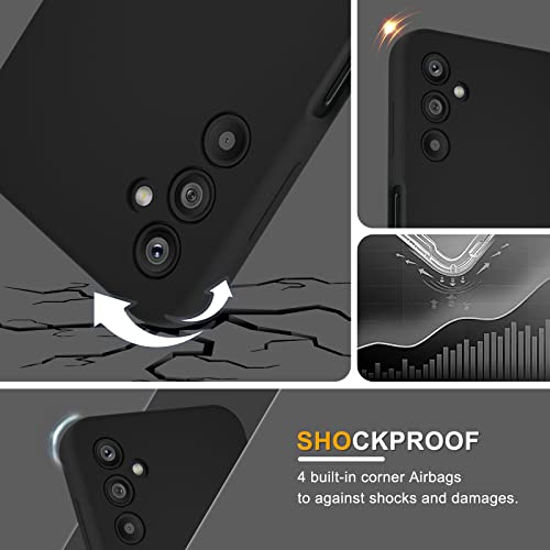 YENAPOON for Samsung Galaxy S24 Case, Silicone Phone Case with 1 Screen Protector, Soft Anti-Scratch Microfiber Lining, Full Body Shockproof Slim Cover Support Wireless Charging, Yellow
