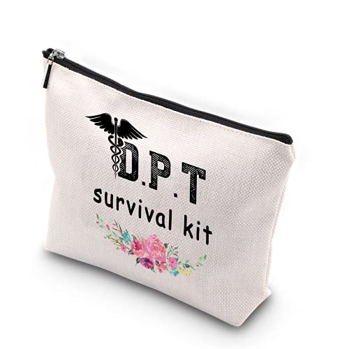 WCGXKO DPT Survival Kit Doctor of Physical Therapy Gifts Zipper Pouch Makeup Bag DPT Graduate Gift (DPT Survival)