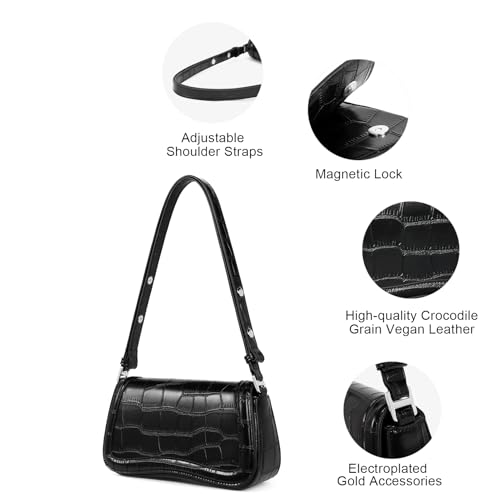 CLUCI Small Shoulder Bags,Purses for Women Vegan Leather Crossbody Handbag Clutch Hobo Purse