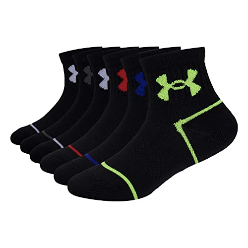 Under Armour Baby Boys Multi Pack Future Boss Essential Quarter Sock, Extreme Green, 12-24 Months