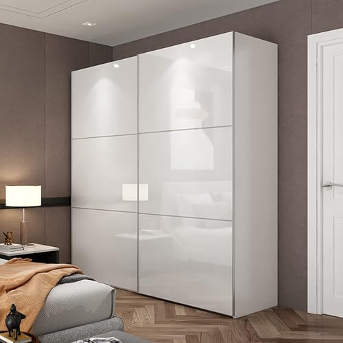 Shiny White Wallpaper peel and Stick Wallpaper Glossy Self Adhesive Removable Wall paper 15.8" X 78.7"Waterproof Countertop Paper White Contact Paper for Cabinet Countertop Furniture Kitchen Vinyl