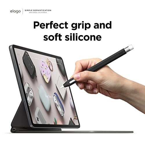 elago Classic Pencil Case Compatible with Apple Pencil 2nd Generation, Classic Design, Compatible with Magnetic Charging and Dual Tap (Read Installation Instructions Required)