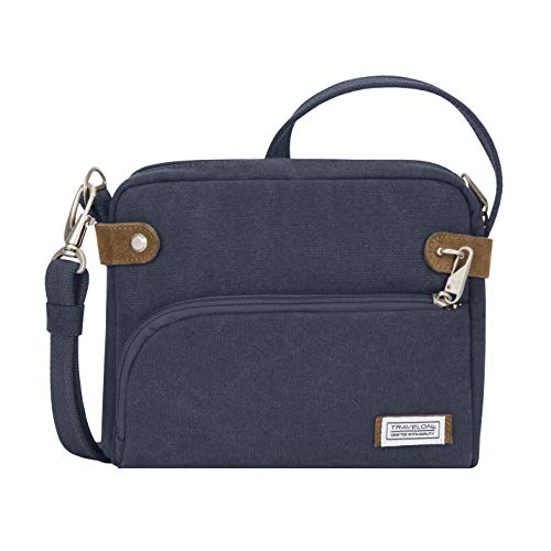 Travelon Anti-theft Heritage Crossbody Bag, Indigo, One Size