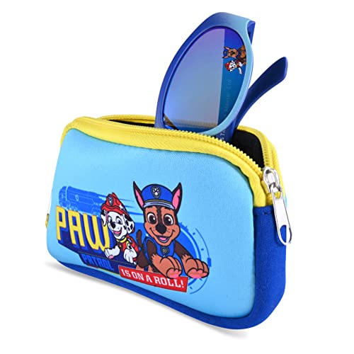 Nickelodeon Paw Patrol Kids Sunglasses with Glasses Case and UV Protection (Paw Blue)