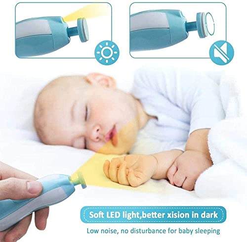 Baby Nail Trimmer Electric,Baby Nail Clippers, 6 in 1 Baby Nail File,Nail File Baby Grooming Kit Manicure Set for Toddler or Adults