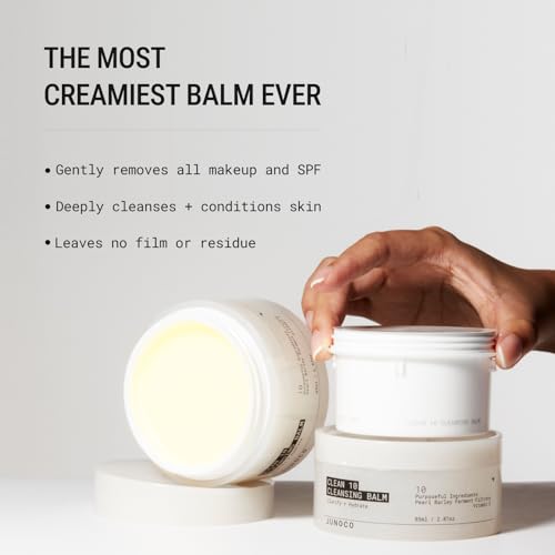 JUNO & Co. JADE Clean10 Cleansing Balm - Makeup Remover Balm - Effortlessly Removes Makeup & SPF - 2.87oz Makeup Remover Balm Full Set