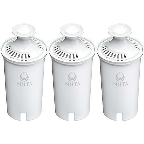 Brita Plus Water Filter, BPA-Free, High-Density Replacement Filter for Pitchers and Dispensers, Reduces 2x Contaminants*, Lasts Two Months or 40 Gallons, Includes 3 Filters