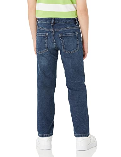 Amazon Essentials Boys' Regular Straight-Fit Jeans, Medium Wash, 8 Plus