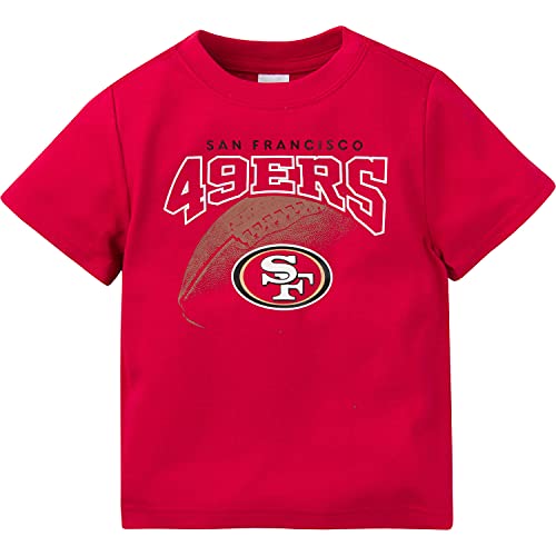 Gerber Unisex Baby NFL 3 Pack Short Sleeve Fan Tee Shirt, Team Color, 12 Months