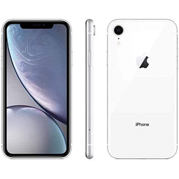 Apple iPhone XR, 128GB, White for GSM Carriers (Renewed)