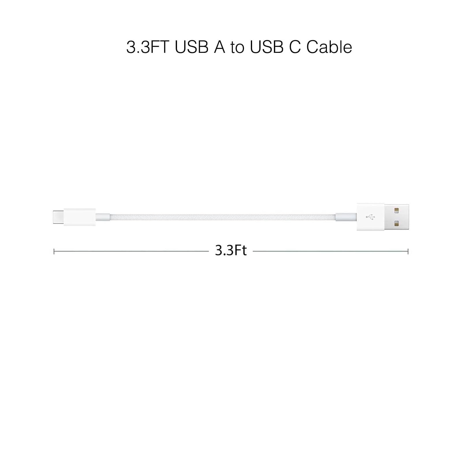 Compatible Car Carplay Cable for Apple 60W USB-C Woven Charger Charging Cord for iPhone 16 15 iPhone 15 Pro Max 15 Plus,AirPods 4, AirPods Pro 2nd,iPad 10th iPad Pro iPad Air USB A to USB C Cable Wire