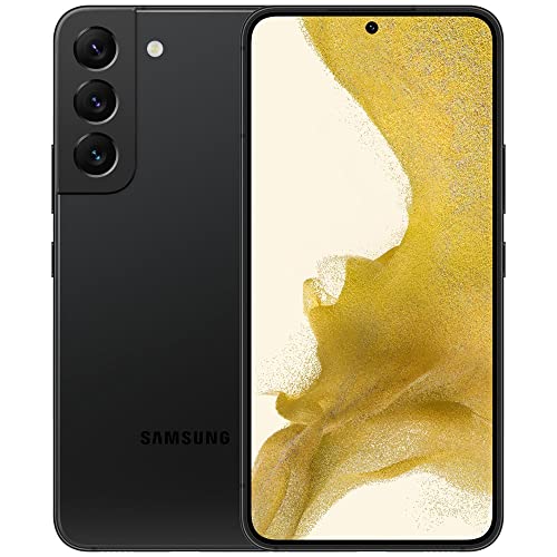 SAMSUNG Galaxy S22+ Plus 5G (128GB, 8GB) 6.6" AMOLED, 50MP 4K Camera, Volte (Fully Unlocked for AT&T, Verizon, T-Mobile, Global) S906U1 US Warranty (w/ 25W Super Fast Charge Cube, Phantom Black)