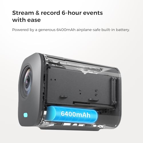 NearStream VM33 Wireless Live Streaming Camera (Gen 2), 2K Video Camera with 40X Hybrid Zoom, 8-Mic Array, App Control, Multi-cam Support, 6H Battery, Stream via RTMP, on Facebook/YouTube/Twitch