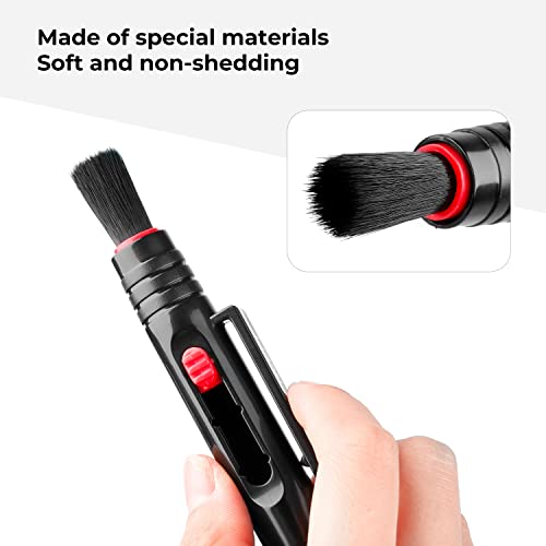 K&F Concept Professional Lens Cleaning Pen with Soft Brush, Carbon Head Lens Cleaning Pen for Canon, Nikon, Pentax, Sony Digital Camera Cleaning,AR VR Glasses Cleaning