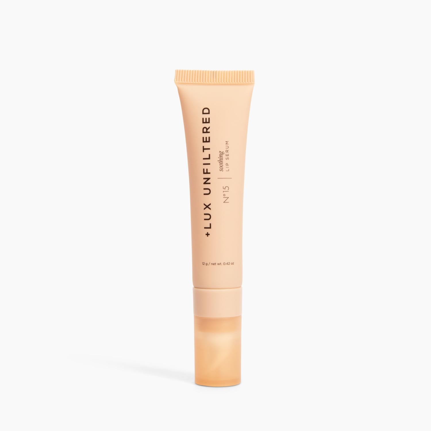 + Lux Unfiltered N°15 Soothing Lip Serum – Fragrance Free, Moisturizing, Hydrating Lip Balm with Hyaluronic Acid & Shea Butter – Cooling Touch Applicator - Vegan, Cruelty-Free, & Petroleum-Free