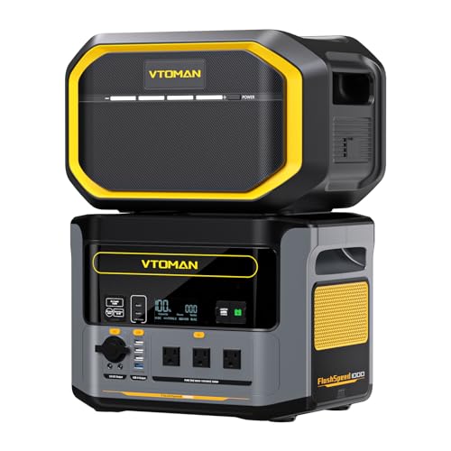 VTOMAN FlashSpeed 300 Portable Power Station, Only 7.4lbs with 7 Outlets, 230Wh LiFePO4 Generator with Up to 600W AC Outlet, 12V/24V DC, PD 100W Type-C for Home Blackout, RV/Van, Camping