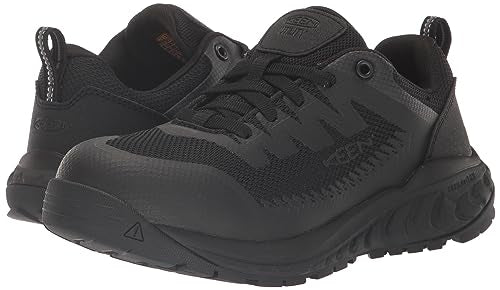 KEEN Utility Women's Arvada Low Height Composite Toe Breathable Industrial Work Sneakers, Sea Moss/Desert Sage, 7.5