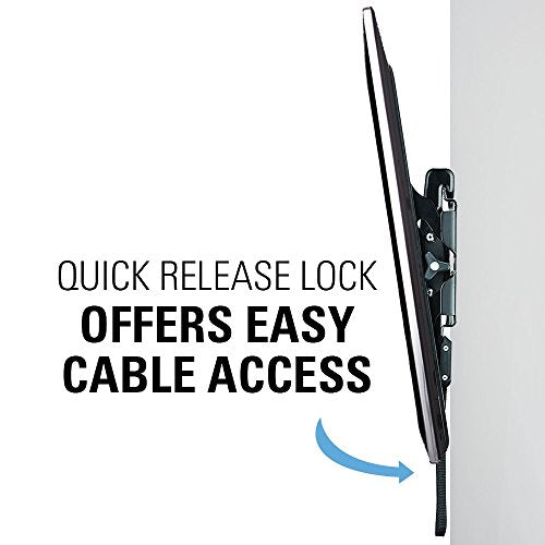 Sanus Universal Low Profile Tilt TV Wall Mount for 37" - 80" LED, LCD & Plasma TVs, Eliminates Glare with 10º of Tilt & Post-Install Adjustments - 3 Step Install - Safety Certified - MLT14-B1