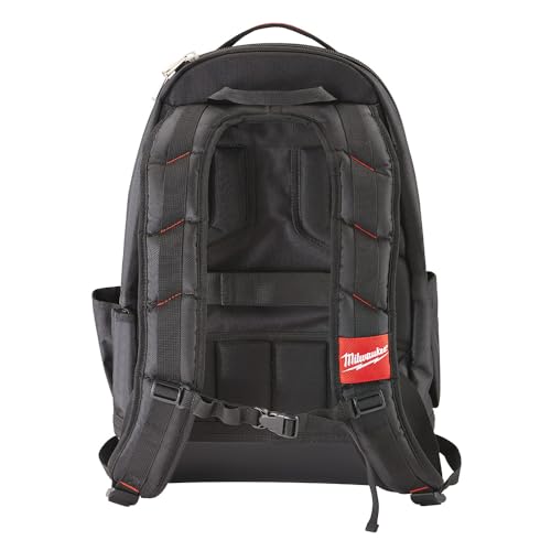 Milwaukee 48-22-8200 1680 Denier 35 Pocket Jobsite Backpack w/ Laptop Sleeve and Molded Plastic Base