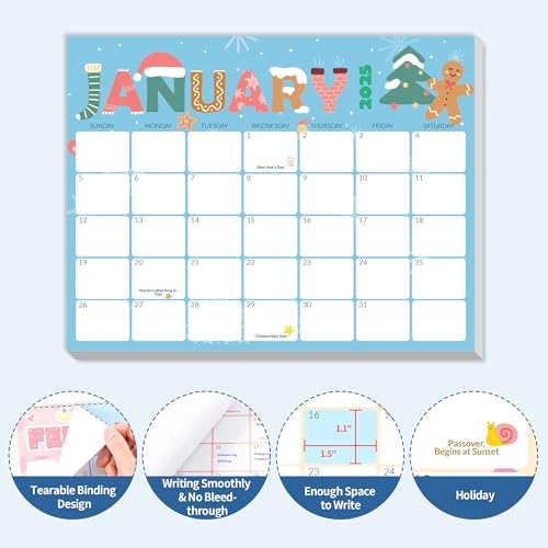 SUNEE 2024-2025 Magnetic Calendar for Refrigerator (8.5" x11") from July 2024 to June 2027 Wall Calendar, Small Fridge Calendar 3 Year Planner for Refrigerator or Whiteboard, Cute