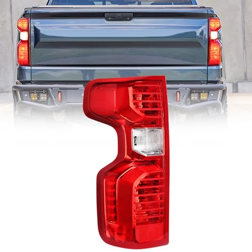 Nilight Taillight Assembly Compatible with 2019 2020 2021 2022 2023 Chevy Silverado 1500 2020-2023 Chevy Silverado 2500HD 3500HD Rear Lamp Replacement OE Style Driver Side