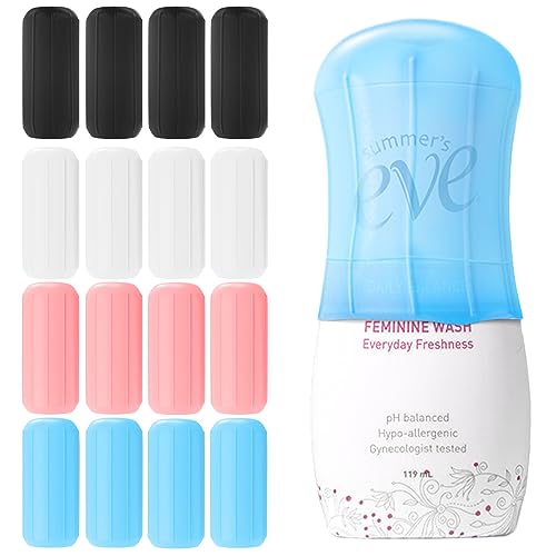 Skyconser 12 Pack Travel Essentials Silicone Bottle Covers, Cruise Ship Essentials,Travel Essentials for Women Men,Elastic Sleeves for Leak Proofing,Travel Size Toiletries,Accessories Luggage