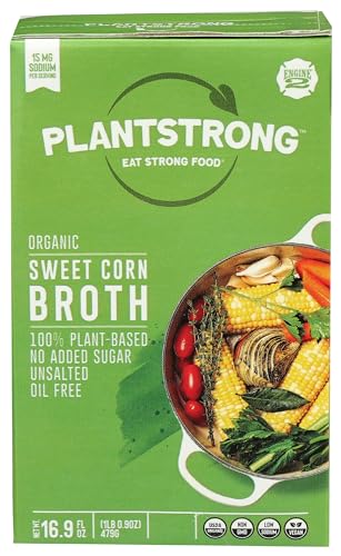 PlantStrong Organic Sweet Corn Broth, 16.9 FZ