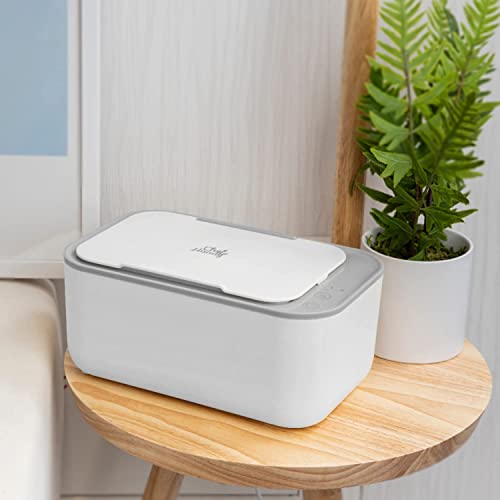 Baby Wipe Warmer, Wipe Warmer and Baby Wet Wipes Dispenser, Smart Precise Temperature Control Large Capacity Evenly Overall Heating Silence, Wipes Warmer for Babies Portable Wipe Warmer (White)