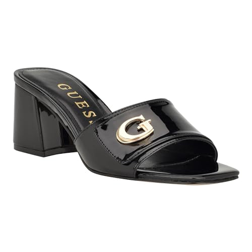 GUESS Women's GALLAI Heeled Sandal, Gold 710, 10