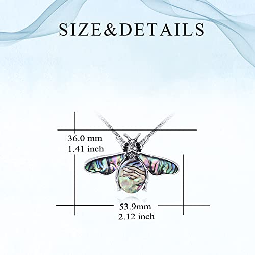 VIJASHOP Moth Necklace Turquoise Moth Pendant Energy Healing Gemstone Moth Jewelry Gifts for Women Turquoise Lovers