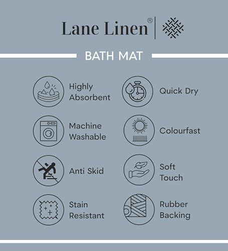 LANE LINEN Christmas Red Microfiber Bathroom Rug Set, Non Slip, Machine Washable - 20'' x 32'' & 17'' x 24''