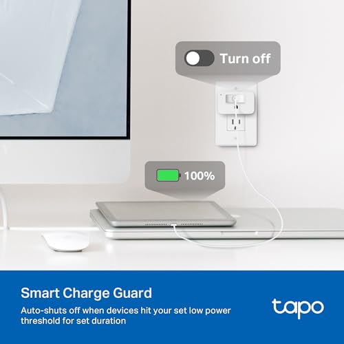 TP-Link Tapo Wi-Fi Smart Plug, 𝗘𝗻𝗲𝗿𝗴𝘆 𝗠𝗼𝗻𝗶𝘁𝗼𝗿𝗶𝗻𝗴, Compatible with Alexa & Google Home & Samsung SmartThings, Timer, 15A/1800W Max, ETL Certified, 2.4G Wi-Fi Only, Tapo P115(2-Pack)