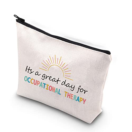 XYANFA Occupational Therapy Makeup Bag Ot Student Gift Ot Thank You Gift Ot Therapist Zipper Pouch (good day Crossbody Bag)