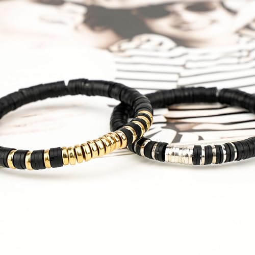 Gionlion 3000 Pcs Clay Beads for Bracelets, Bracelet Making kit Golden Beads for Jewelry Making, Charms Bracelet Kit DIY Arts and Crafts Birthday Gifts Toys