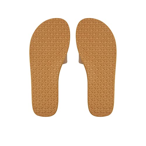 Billabong Women's Liv Slide Sandal, Light Brown, 5