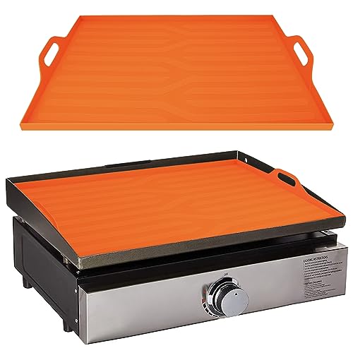 MOFEEZ Griddle Silicone Mat Cover for Blackstone 17 inch Griddle, Heavy Duty Food Grade Silicone Mat with Handles on Both Sides, Protects Griddle from Rodents, Debris, and Rust (Patent Protection)