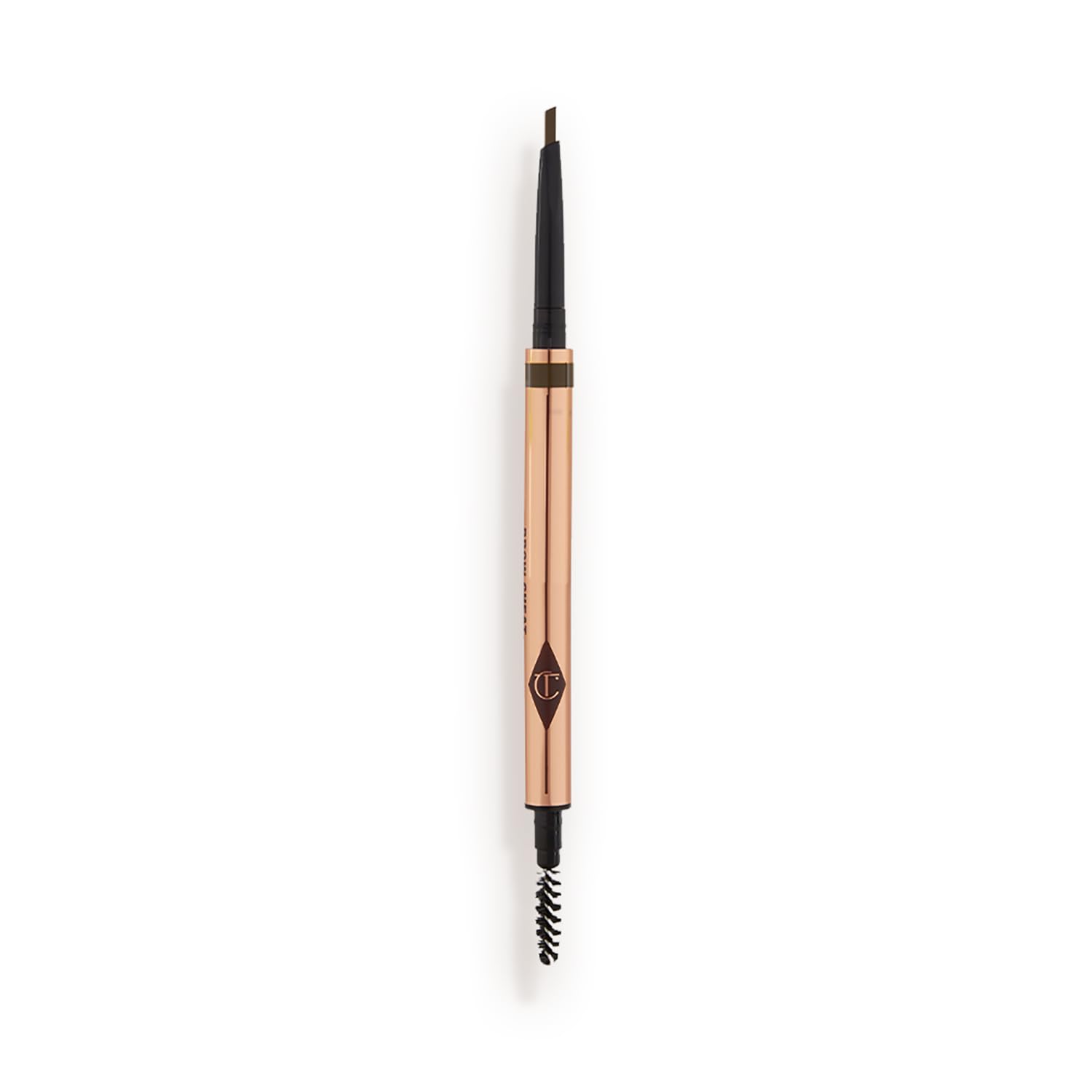 Charlotte Tilbury Brow Cheat Eyebrow Pencil - Refillable Micro-Precision Brow Pencil with Angled Tip for Natural Hair-Like Strokes - 16-Hour Wear, Waterproof, Vitamin E + Carnauba Wax - Natural Brown