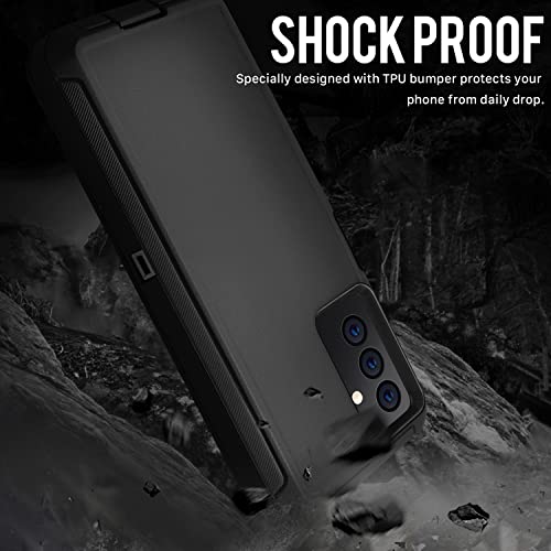Cljlixcy Galaxy A13(2022) Case, Galaxy A04S (2023) Case, Shockproof Dust/Drop Proof Water-Resistance 4-Layer Full Body Protection Rugged Heavy Duty Cover for Samsung Galaxy A13 5G/ Galaxy A04S