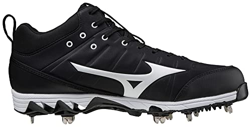 Mizuno Men's 9-Spike Ambition 2 Baseball Shoe, Royal-White, 12