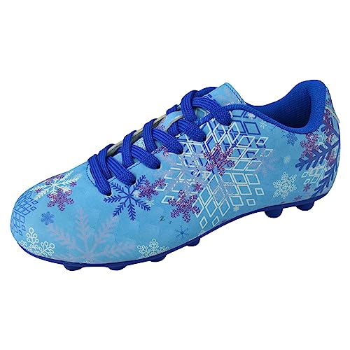 Vizari Frost Outdoor Firm Ground 2 Kids Soccer Cleats | Athletic Football Shoes for Boys and Girls | Stylish Outdoor Soccer Shoes | Blue/Purple