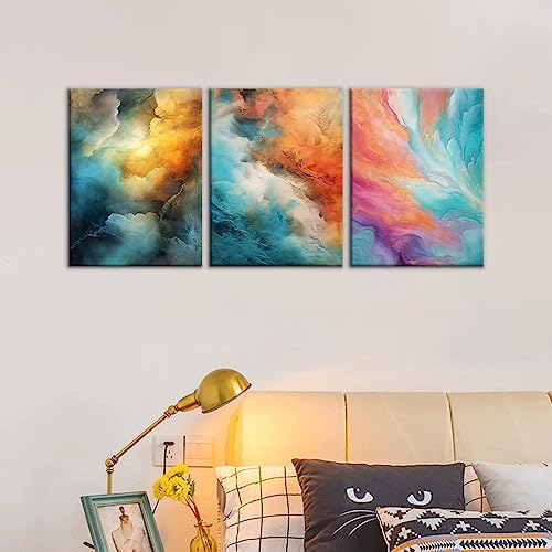 Spiral Propeller Airplane Canvas Wall Painting Cartoon Aircraft Print Poster Wall Artwork for Playroom Modern Wall Decoration for Dining Room Bedroom Home Office Ready to Hang [36''Wx 16''H]
