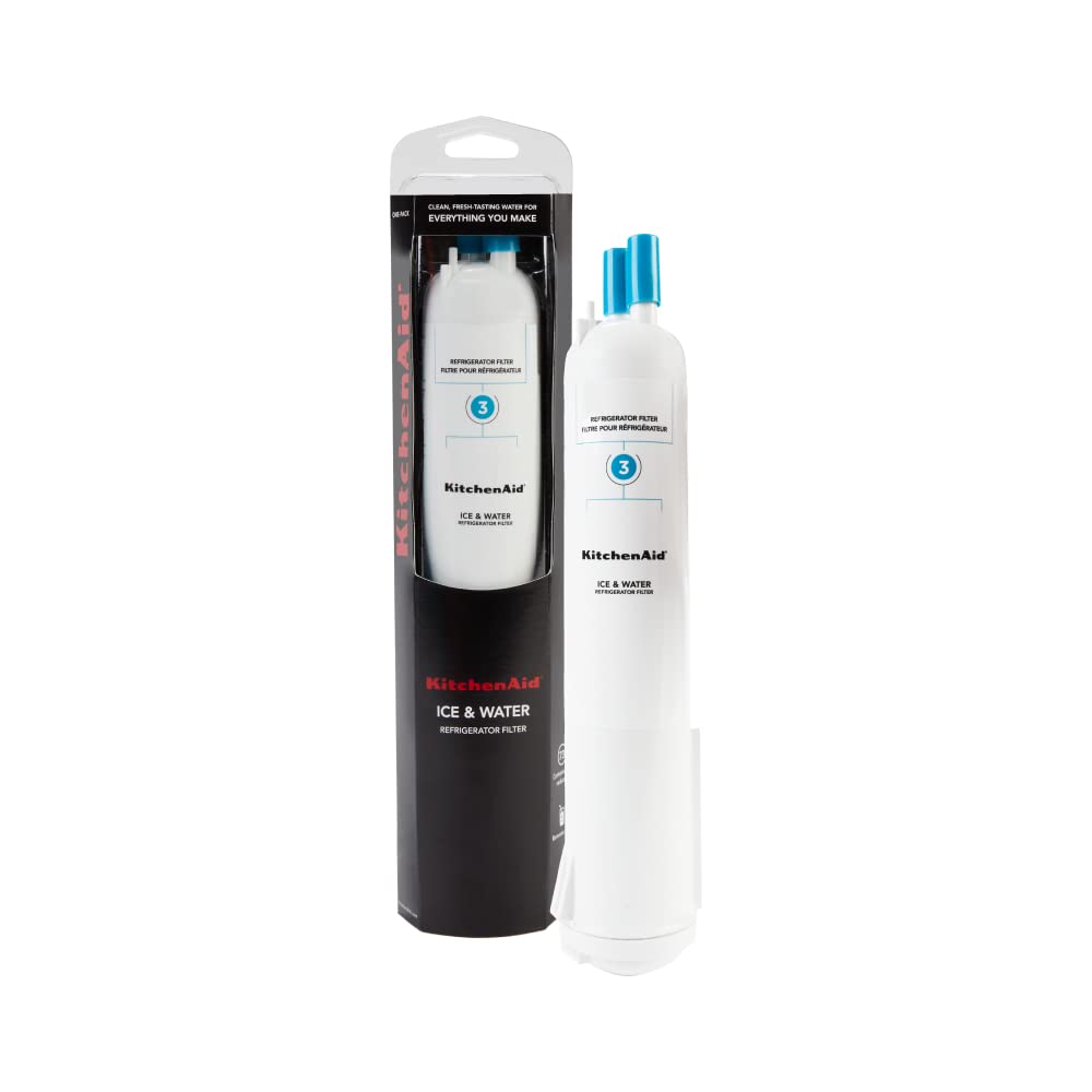 KitchenAid Refrigerator Ice and Water Filter 3 - KAD3RXD1, Single-Pack, Aqua