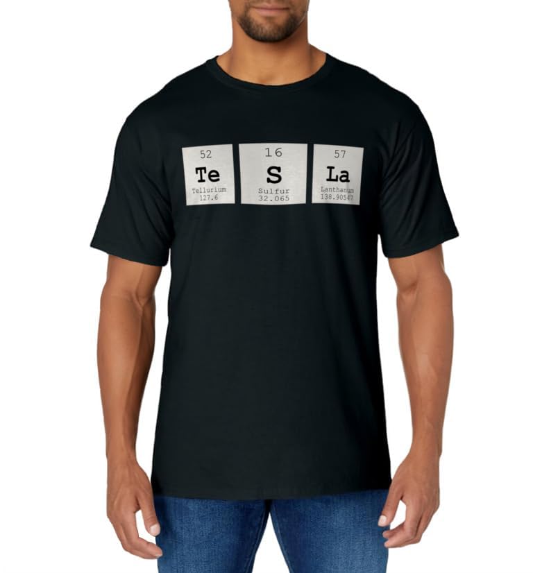 Periodic Table Tesla Shirt